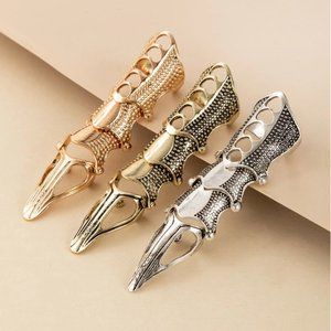 Rings 3pcs Structured Hollow Out Jewelry Sets. New